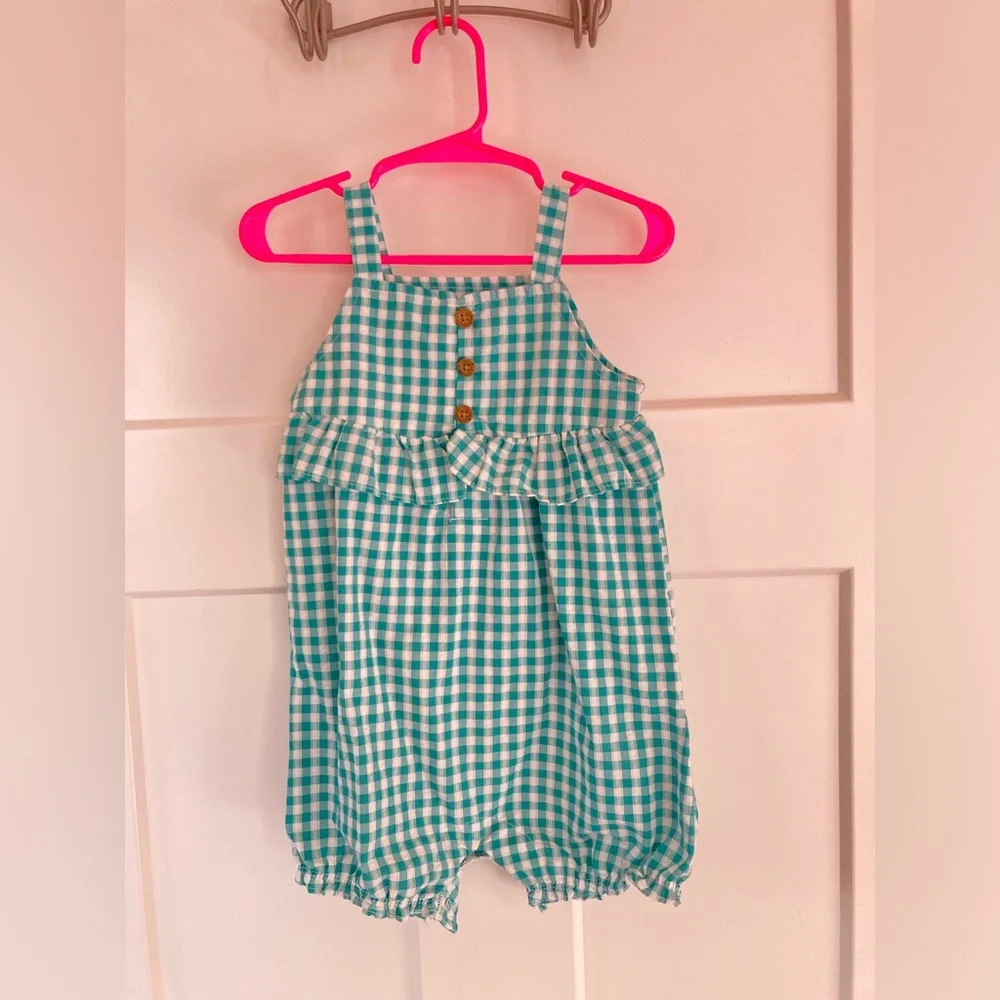 Carter's checkered Romper